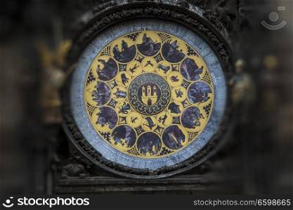 Astronomical Clock Orloj in Prague. Czech Republic
