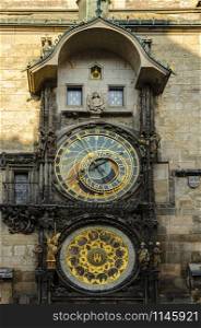 Astronomical Clock (Orloj) in the Old Town Square in Prague, Czech Republic, Europe