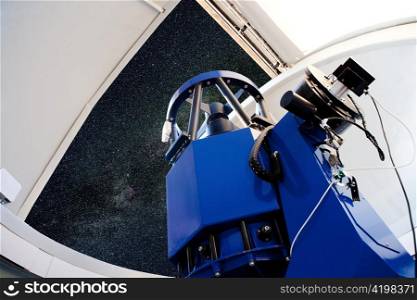 astronomical observatory telescope indoor night sky