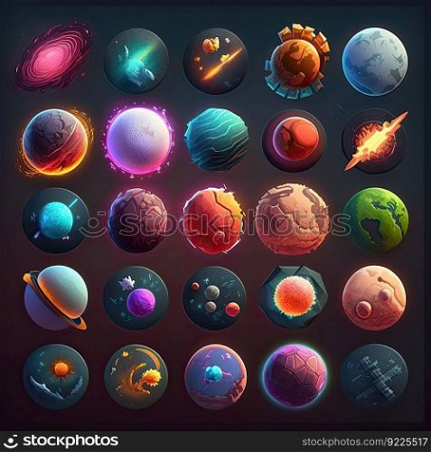 astronomy planet space galaxy ai generated. cosmic science, design fantasy, sun sky astronomy planet space galaxy illustration. astronomy planet space galaxy ai generated