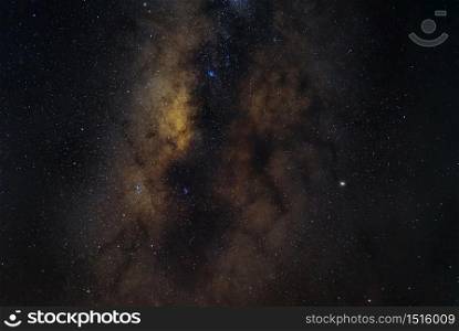 Astroscape in the dark at the night