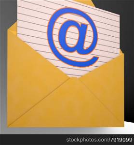 At Envelope Showing World Telecommunications Mail