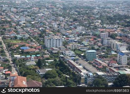 at view of Bangkok city near the Don Mueang Airport in the city of Bangkok in Thailand in Southeastasia. Thailand, Bangkok, November, 2018. THAILAND BANGKOK CITY VIEW