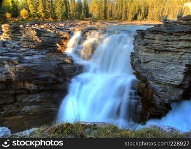 Athabasca Falls in Jasper National Park, Alberta 