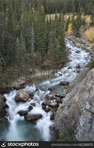 Athabasca River Rocky Mountains white water Canada
