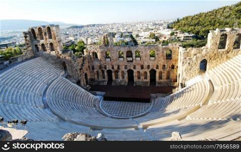 athens city greece Odeon of Herodes Atticus landmark architecture