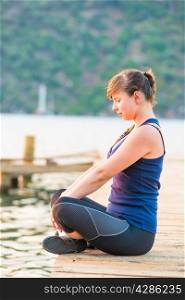 athlete regain strength in the lotus position