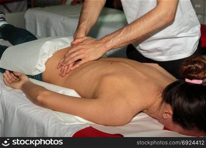 Athlete&rsquo;s Muscles Professional Massage Treatment after Sport Workout, Fitness and Wellness