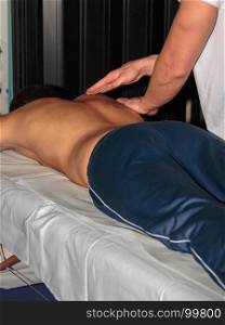 Athlete's Muscles Professional Massage Treatment after Sport Workout, Fitness and Wellness