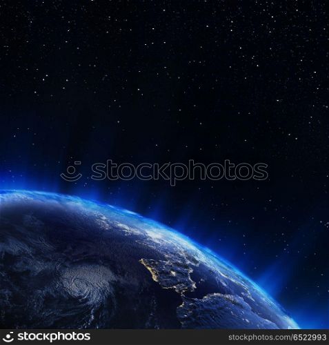 Atlantic and west Europe. Elements of this image furnished by NASA. Atlantic and west Europe. Atlantic and west Europe