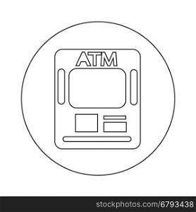 Atm card slot icon illustration design