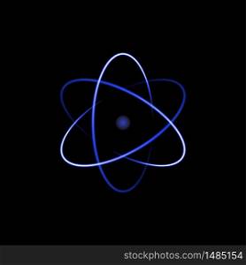 Atom symbol, abstract vector illustration