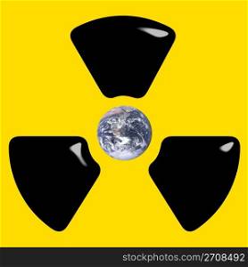 Atomic bomb threat concept