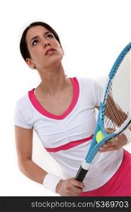 Attractive tennis player