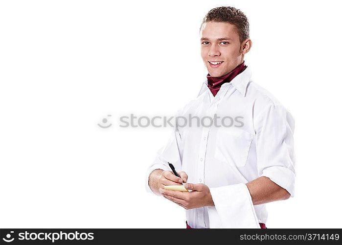 Attractive waiter