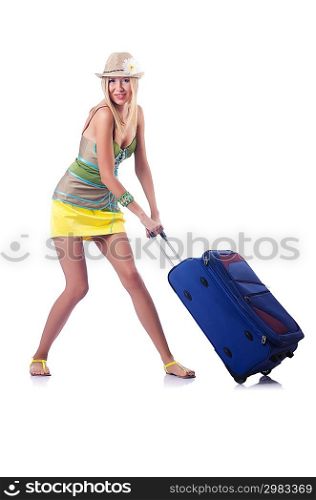 Attractive woman ready for summer vacation