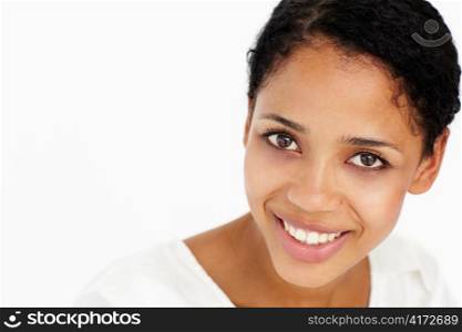 Attractive young woman smiling