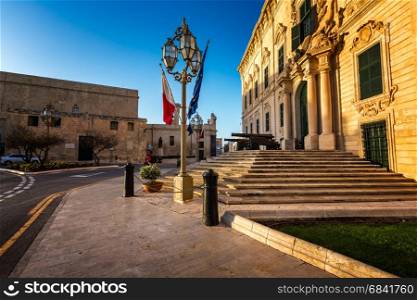 Auberge de Castille is one of the seven original auberges built in Valletta, Malta for the langues of the Order of Saint John