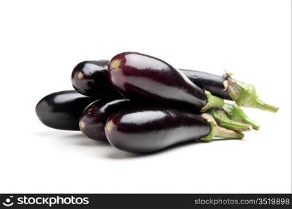 aubergines isolated on white background