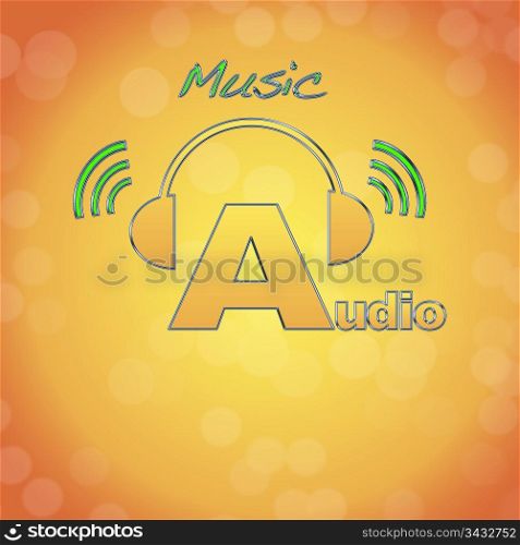 Audio, music logo.