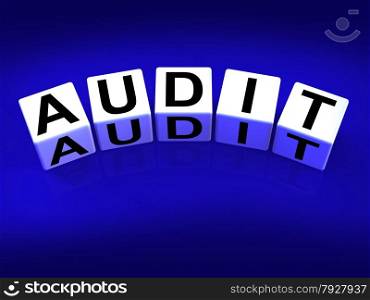Audit Blocks Referring to Investigation Examination and Scrutiny