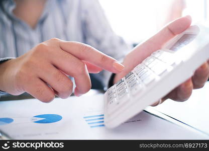 Auditor or internal revenue service staff, Business women checking annual financial statements of company. Audit Concept.