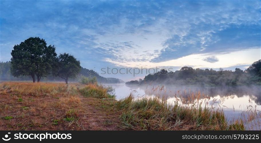 August morning on the river Berezina