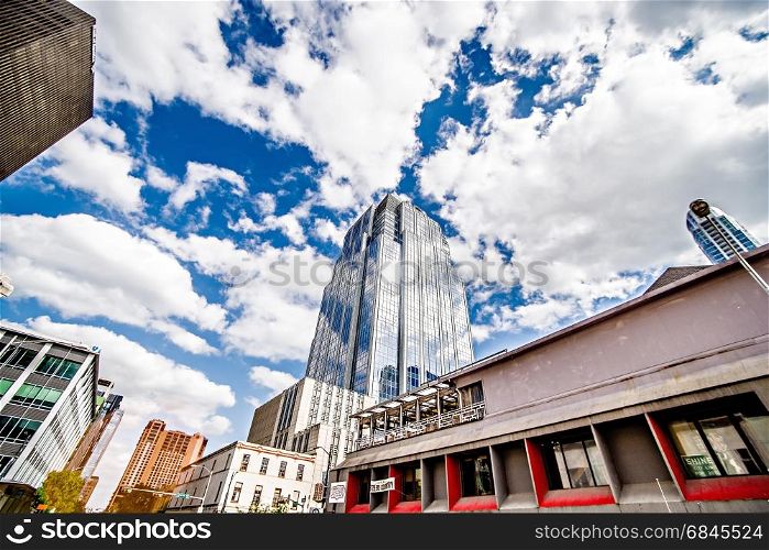 austin texas city skyline and city streets