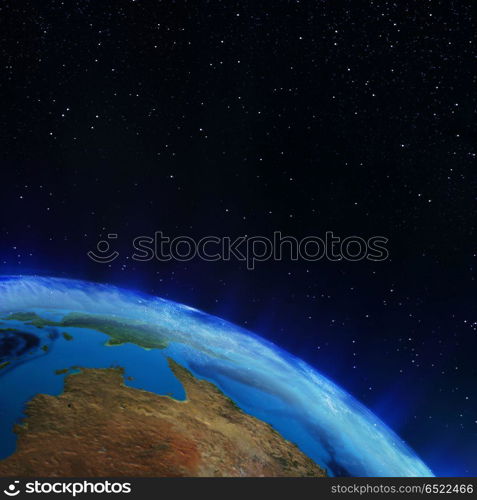 Australia 3d rendering planet. Australia. Elements of this image furnished by NASA 3d rendering. Australia 3d rendering planet