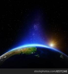 Australia night 3d planet. Australia night. Elements of this image furnished by NASA. Australia night 3d planet