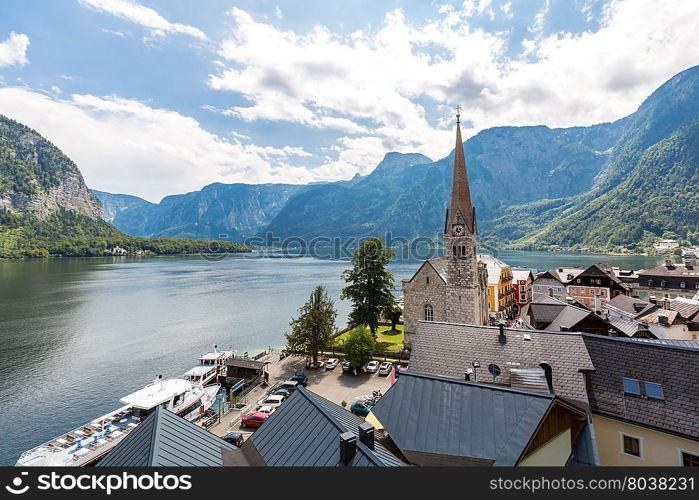 Austria Hallstatt, Classic view of Hallstat Village