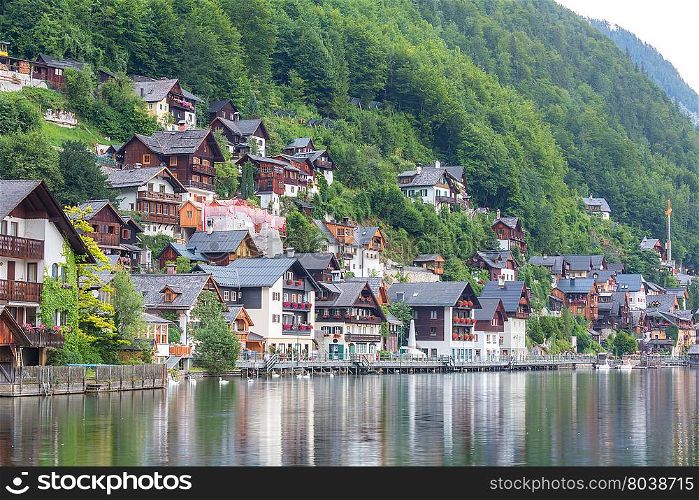 Austria Hallstatt, Classic view of Hallstat Village