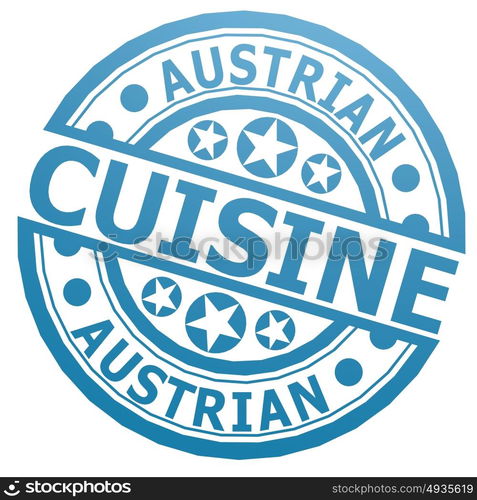 Austrian cuisine stamp