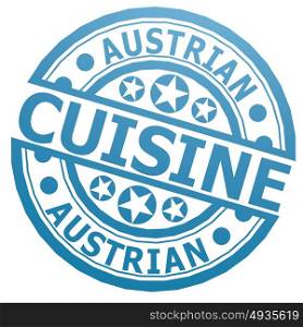 Austrian cuisine stamp