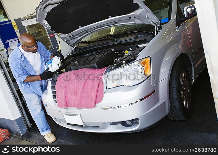 Auto Mechanic at Work