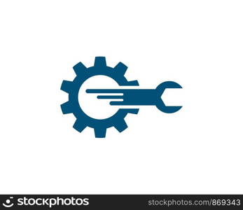 Auto repair logo vector icon template