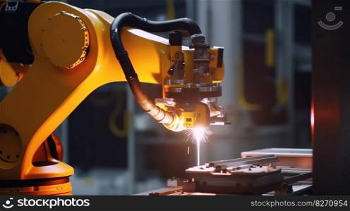 Automated Manufacturing, The Precision of Industrial Robotic Arms. Generative ai