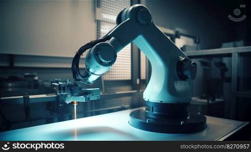 Automated Manufacturing, The Precision of Industrial Robotic Arms. Generative ai