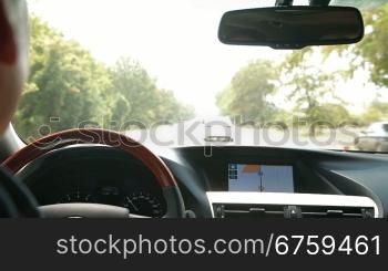 Automobile dashboard with integrated GPS navigation