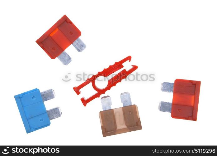 Automobile electric safety locks on a white background.