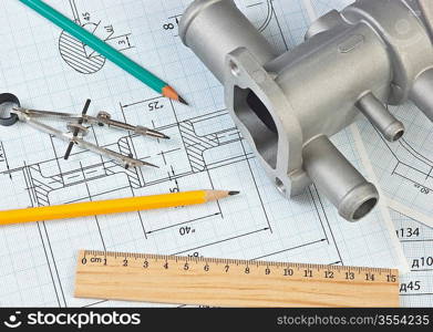 automotive parts and drawing