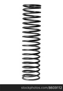 automotive suspension springs on a white background