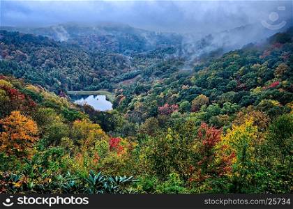 autumn colors in the blue ridge mountains