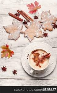 autumn cookies and coffee