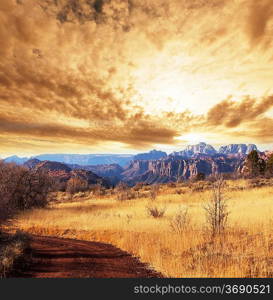 Autumn in mountain