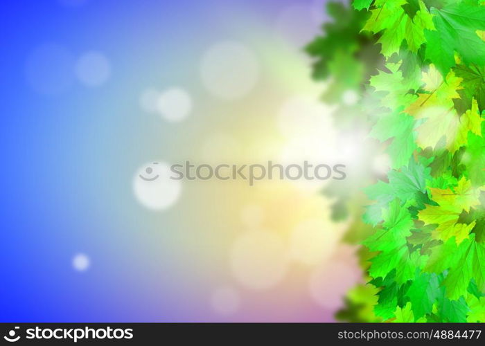 Autumn leaves. Background conceptual image with autumn leaves. Place for text