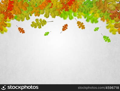 Autumn leaves. Background image with autumn leaves. Place for text