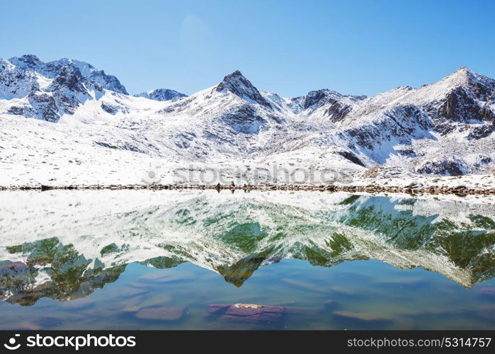 Autumn season in Kackar Mountains in the Black Sea region of Turkey. Beautiful mountains landscape.