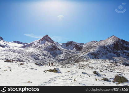 Autumn season in Kackar Mountains in the Black Sea region of Turkey. Beautiful mountains landscape.