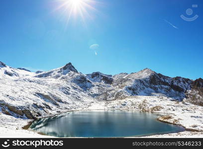 Autumn season in Kackar Mountains in the Black Sea region of Turkey. Beautiful mountains landscape.